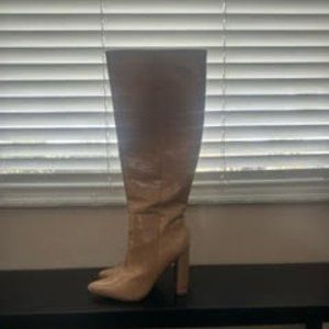 Express Knee High Tan, nude Boots Size 7.5